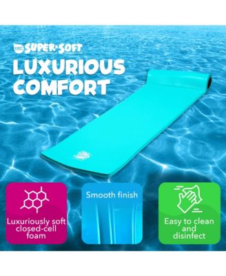 Splash 1.25" Thick Foam Swimming Pool Float Mat, Tropical Teal