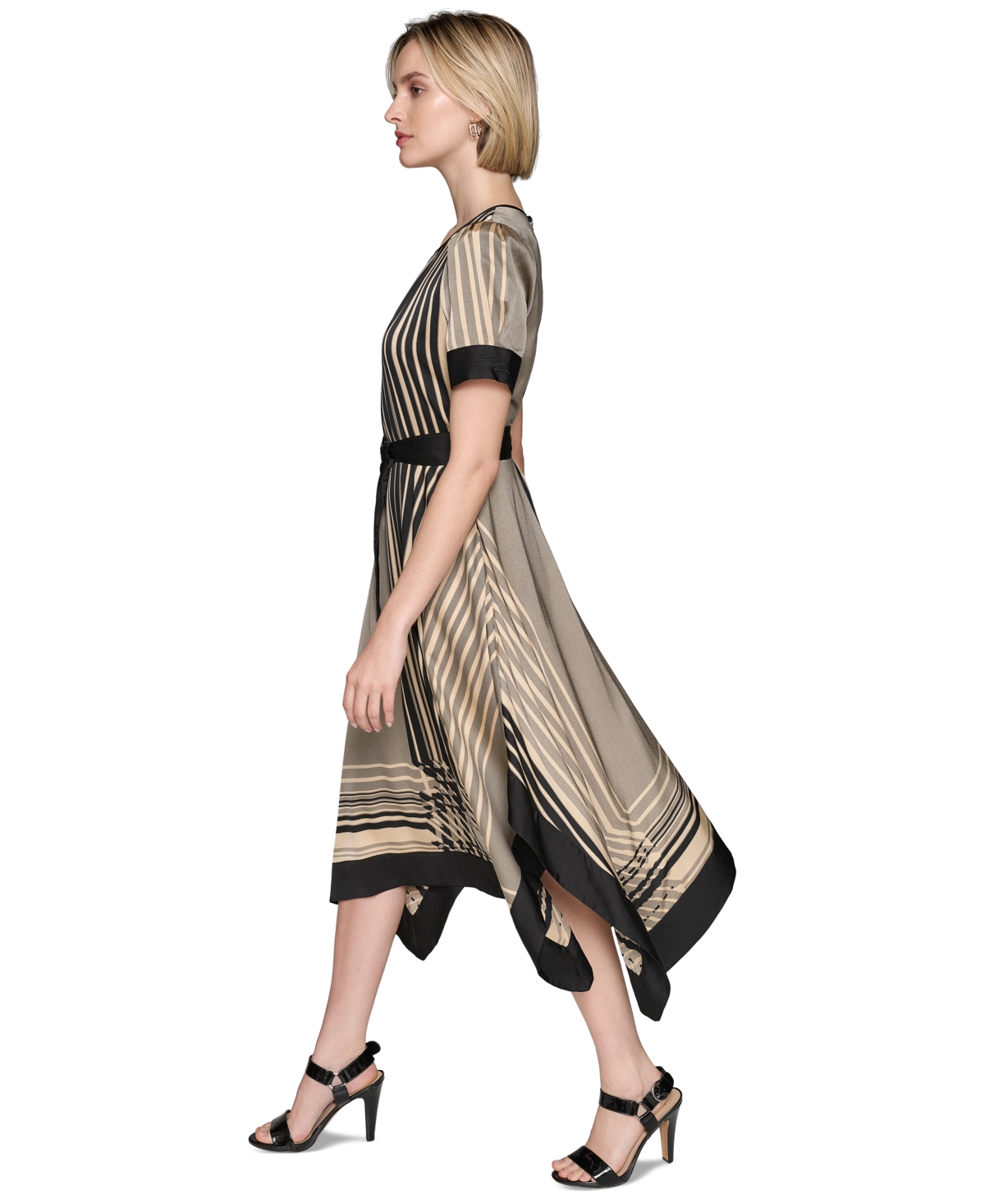 Karl Lagerfeld Paris Women's Handkerchief-Hem Dress