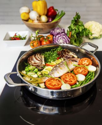 DiamondClad Stainless Steel Aluminum Core 14" Hybrid Everything Pan