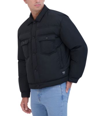 Men's Vintage Inspired Puffer Trucker Jacket 