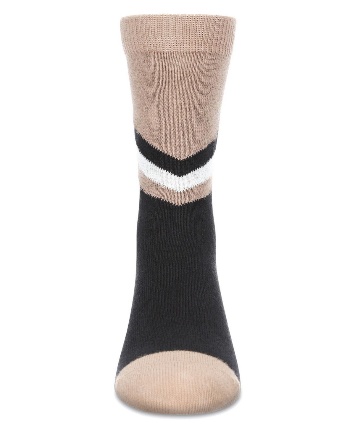 MeMoi Boys Geometric Diagonal Stripe Crew Socks