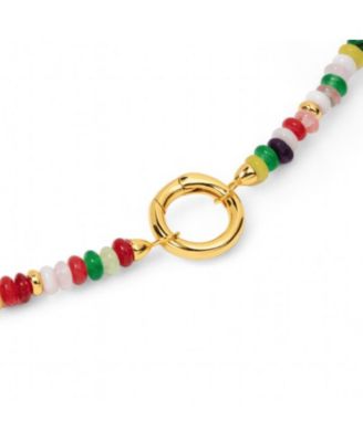 Cameron Sterling Silver Multicolor Quartz Beaded Necklace