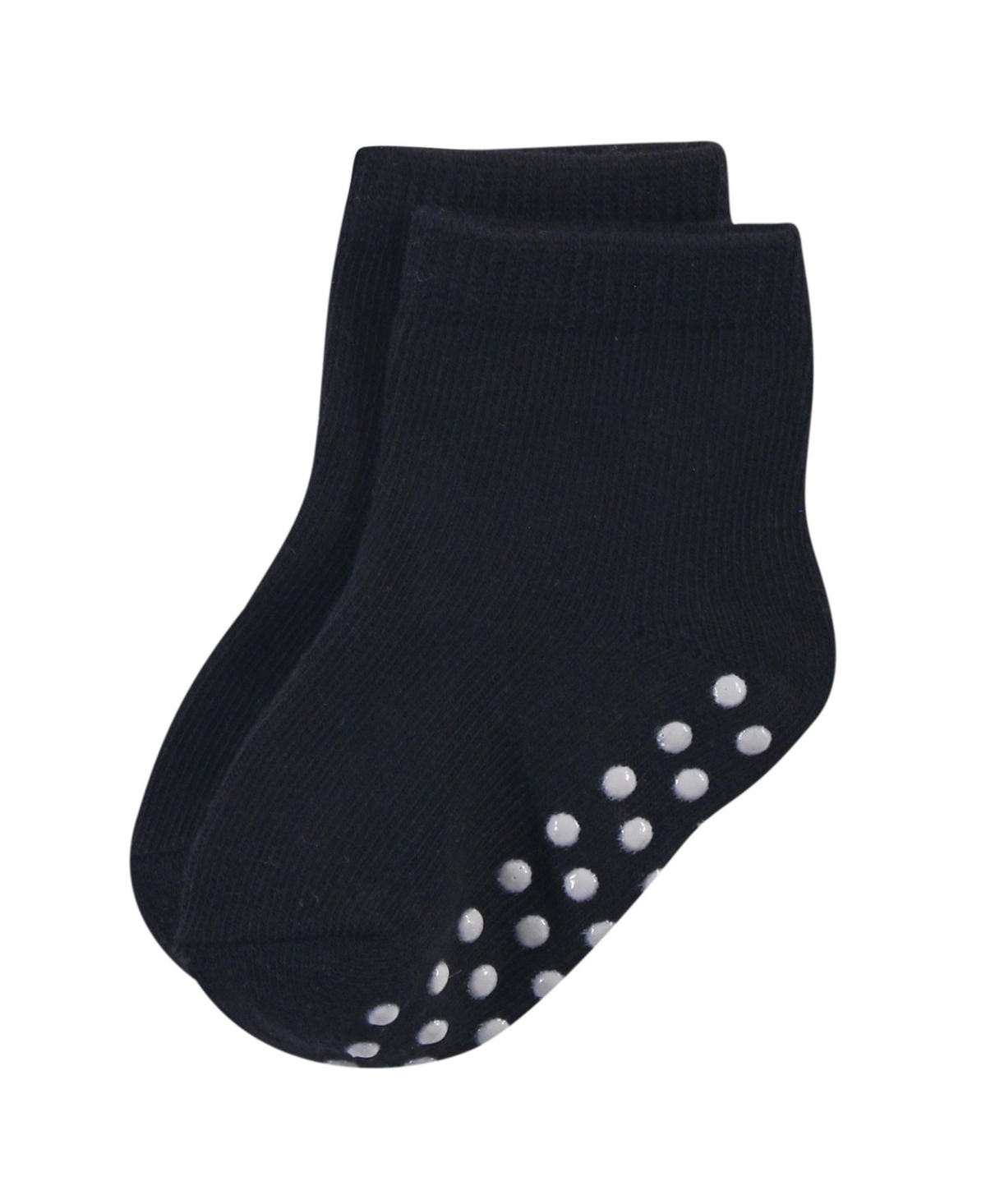 Touched by Nature Baby Girls Baby Organic Cotton Socks with Non-Skid Gripper for Fall Resistance,- Pink