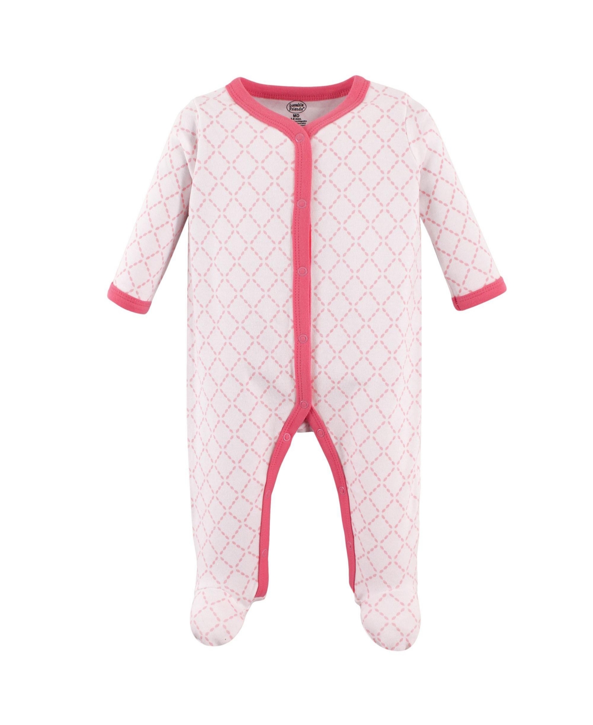 Luvable Friends Baby Girls Soft Cotton One Piece For Preemie Babys