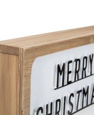 3D Wooden "Merry Christmas" Wall or Tabletop Sign 13-Inch
