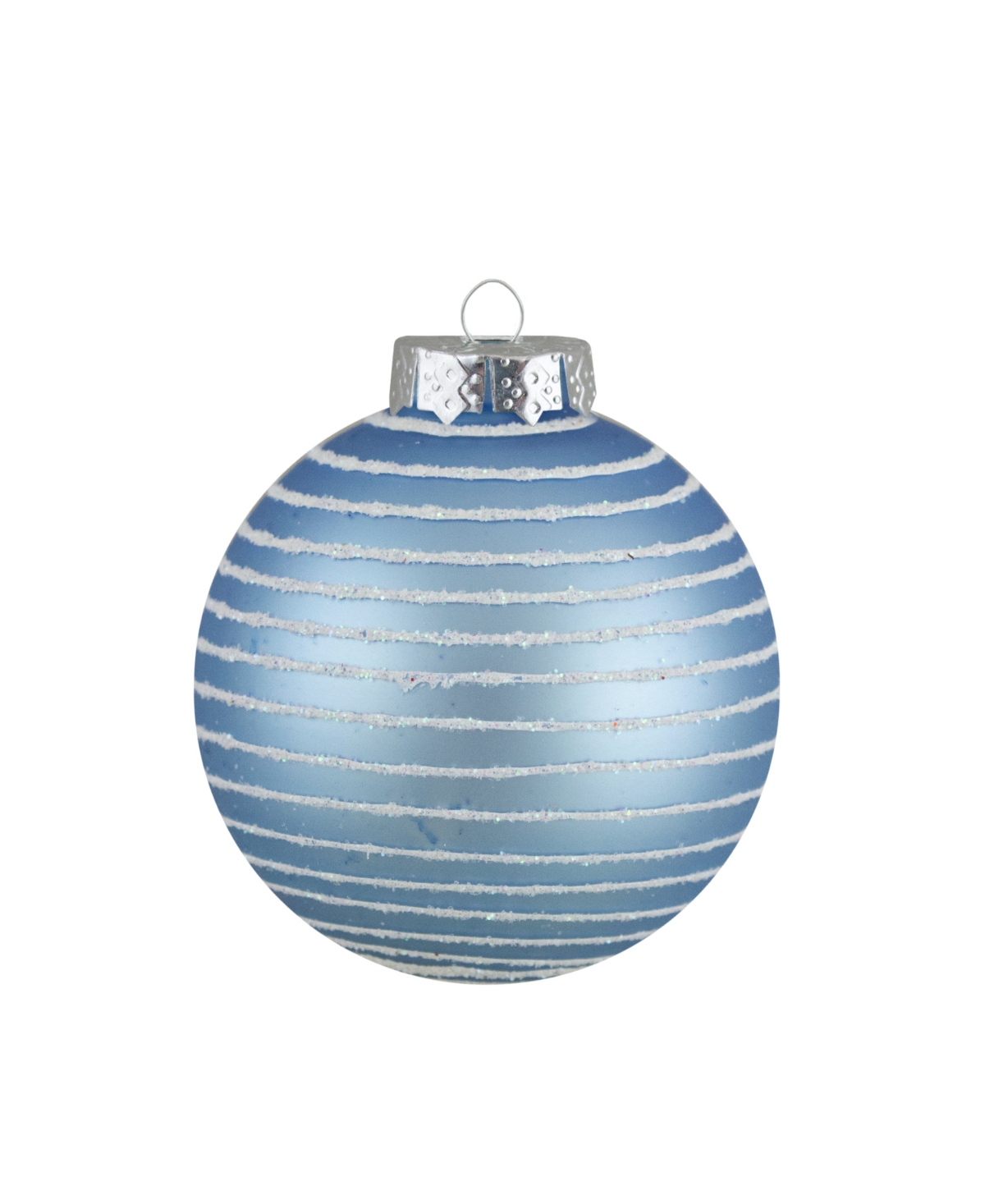 Northlight Light Blue Glitter Christmas Ball Ornaments 1.75-inch In Blue