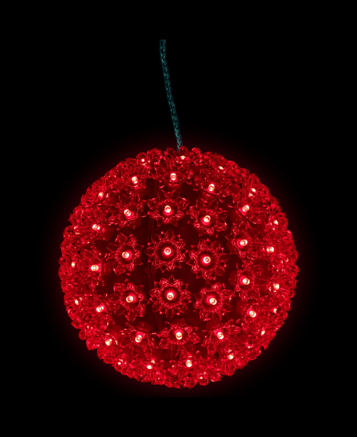 Northlight Led Starlight Sphere Hanging In Red