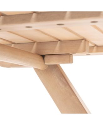 Sitges Modern Mid-Century 3-Piece Roped Acacia Wood Outdoor Folding Bistro Set, Gray/Light Teak