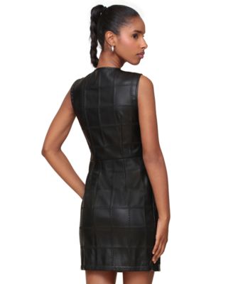 knee length dresses for ladies Outlaw Dress ~ Black Faux Leather – Show Me Your Mumu main image 1