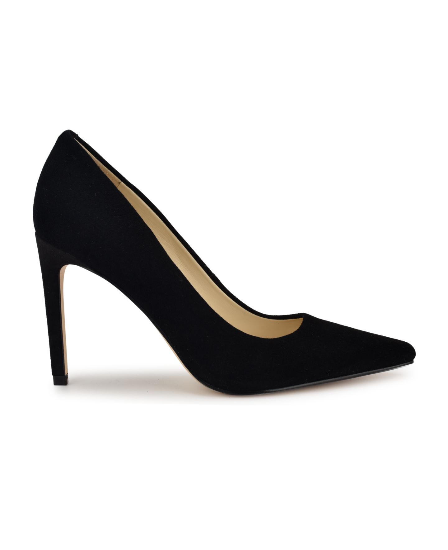 Женские туфли Nine West Oraye Snip Toe High Stiletto Pumps, цвет: Чёрный замшевый — фото 2