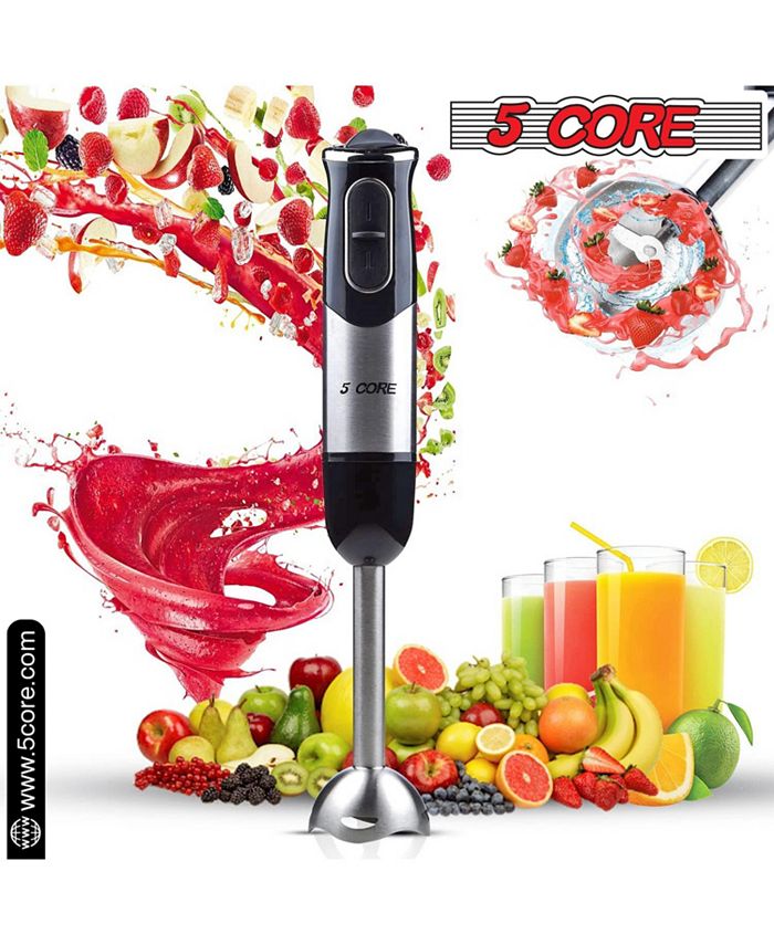 5 Core Immersion Blender Handheld 500W Copper Motor Emulsifier Blender Multi Purpose Emerson