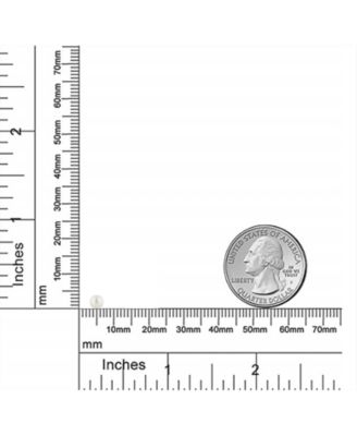 Tiny Minimalist CZ Accent14K Freshwater Cultured Pearl Stud Earrings Secure Screw Back