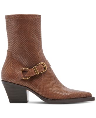 Women's Rave Pointed-Toe Buckled Dress Booties