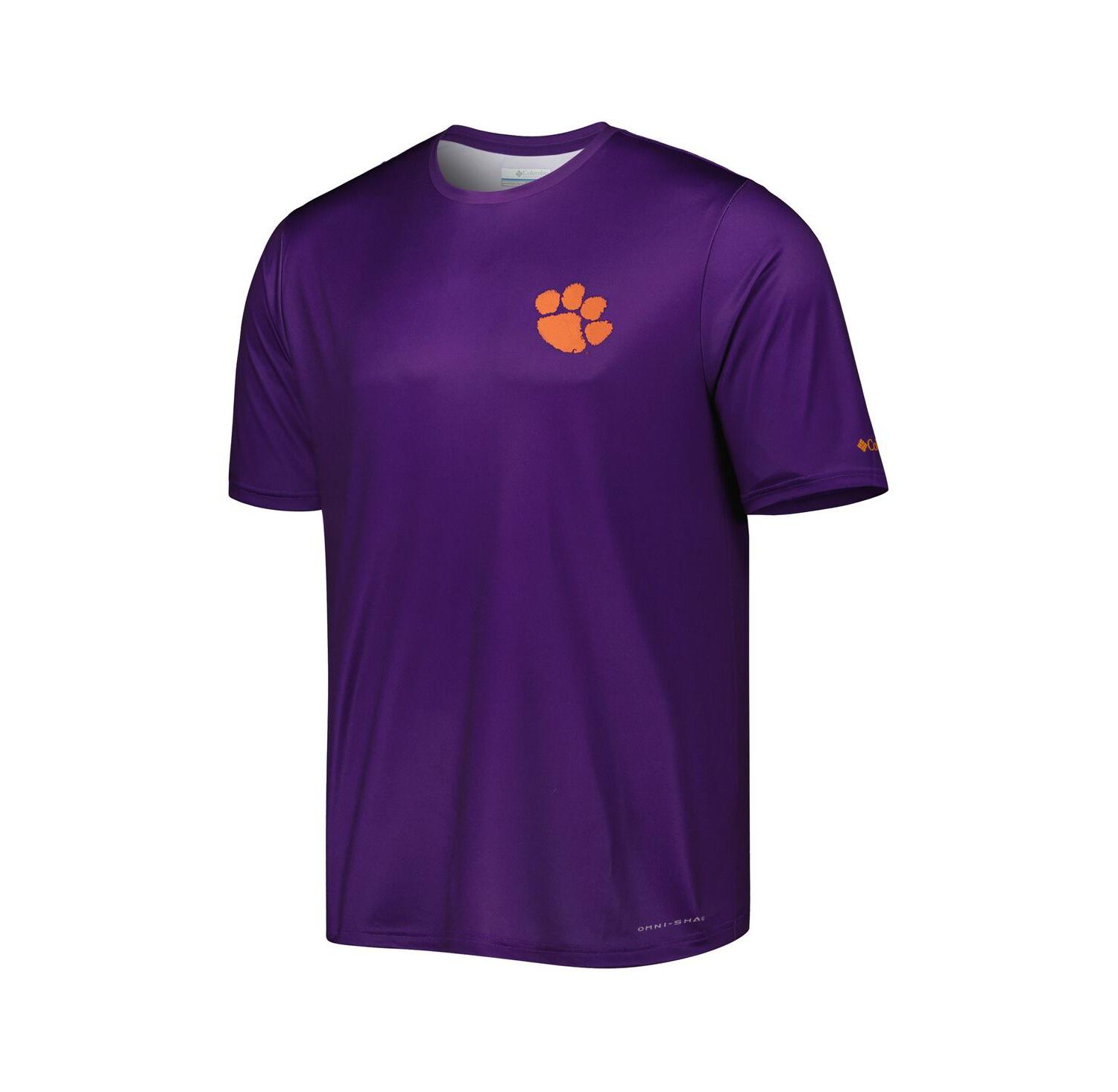 Men's Purple Clemson Tigers Terminal Tackle State Omni-Shade T-Shirt