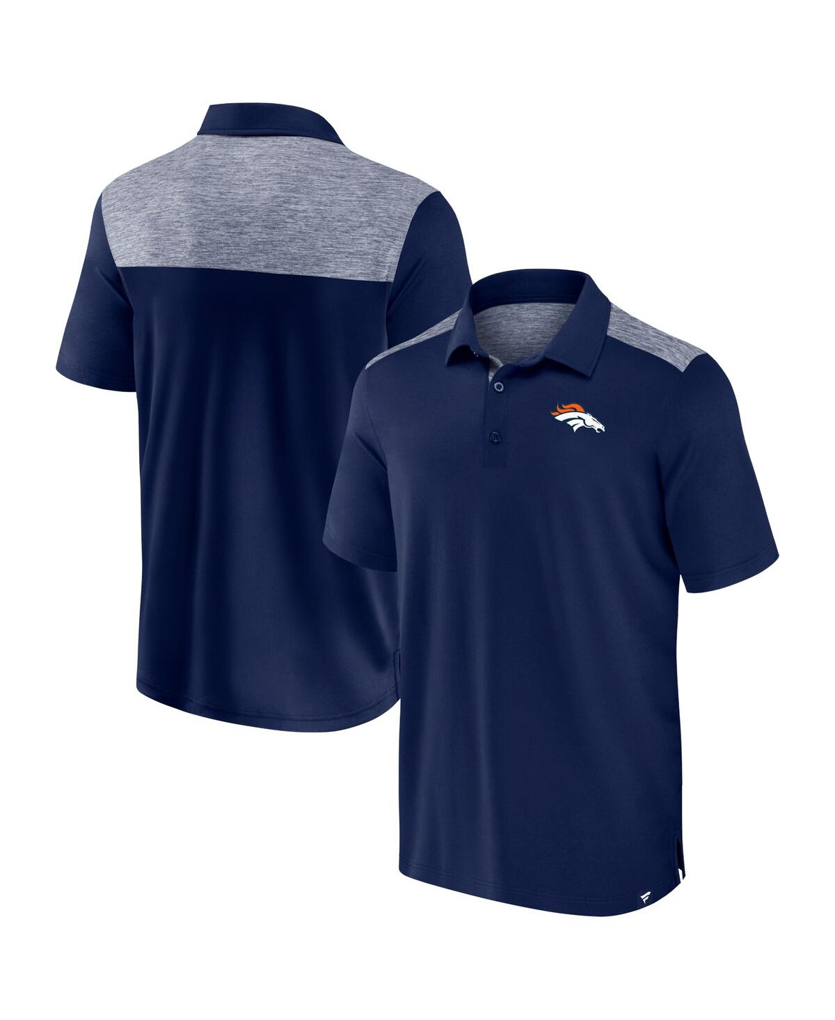 Men's Navy Denver Broncos Long Shot Polo - Navy