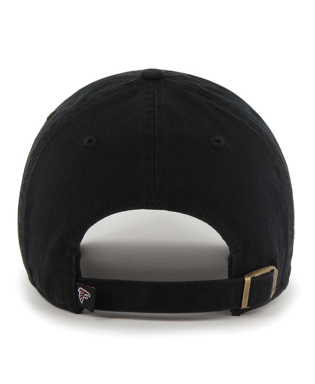 47 Brand Women's Black Atlanta Falcons Sidney Clean Up Adjustable Hat In Black