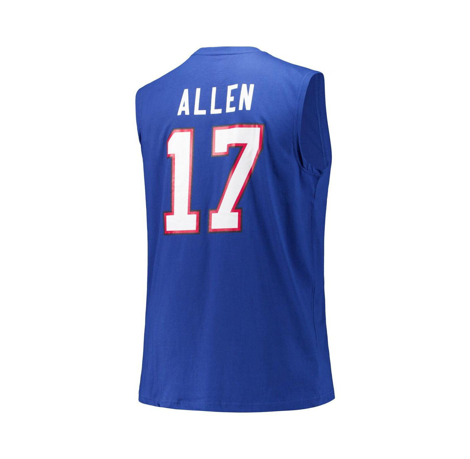 Men's Josh Allen Royal Buffalo Bills Big & Tall Muscle Tank Top