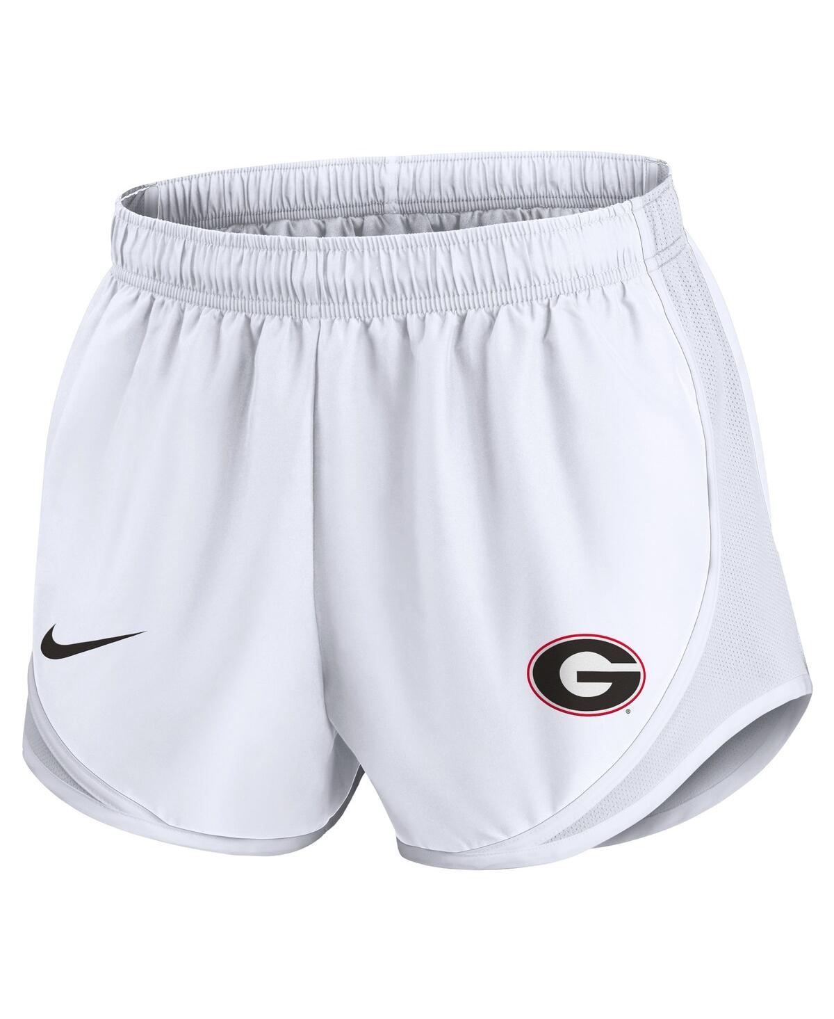 Nike Women'sGeorgia Bulldogs Primetime Tempo Performance Shorts - White