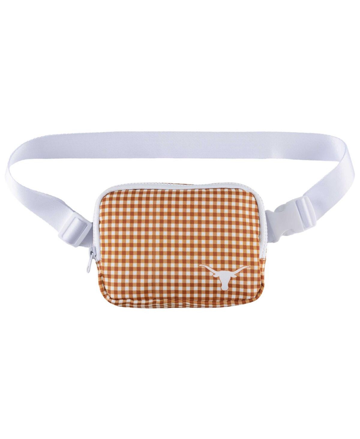 Zoozatz Texas Longhorns Gingham Fanny Pack In No Color