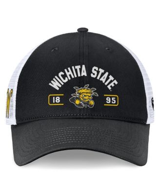 Men's Black/White Wichita State Shockers Free Kick Trucker Adjustable Hat