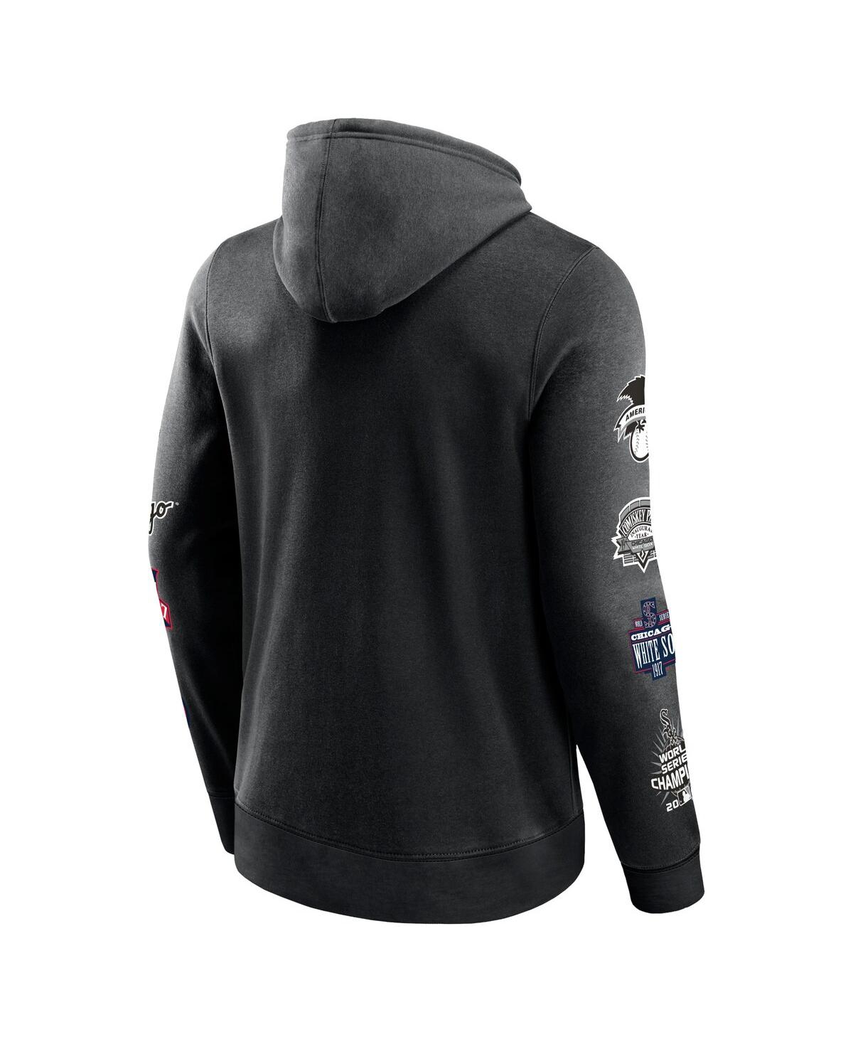 Fanatics Men'sChicago White Sox Wild Winner Pullover Hoodie - Black, Gray