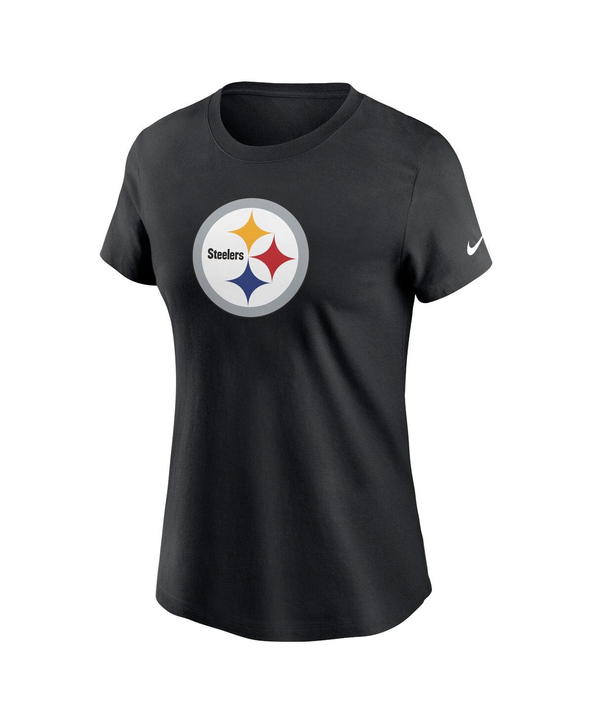 Nike Women'sPittsburgh Steelers Primary Logo T-Shirt - Black