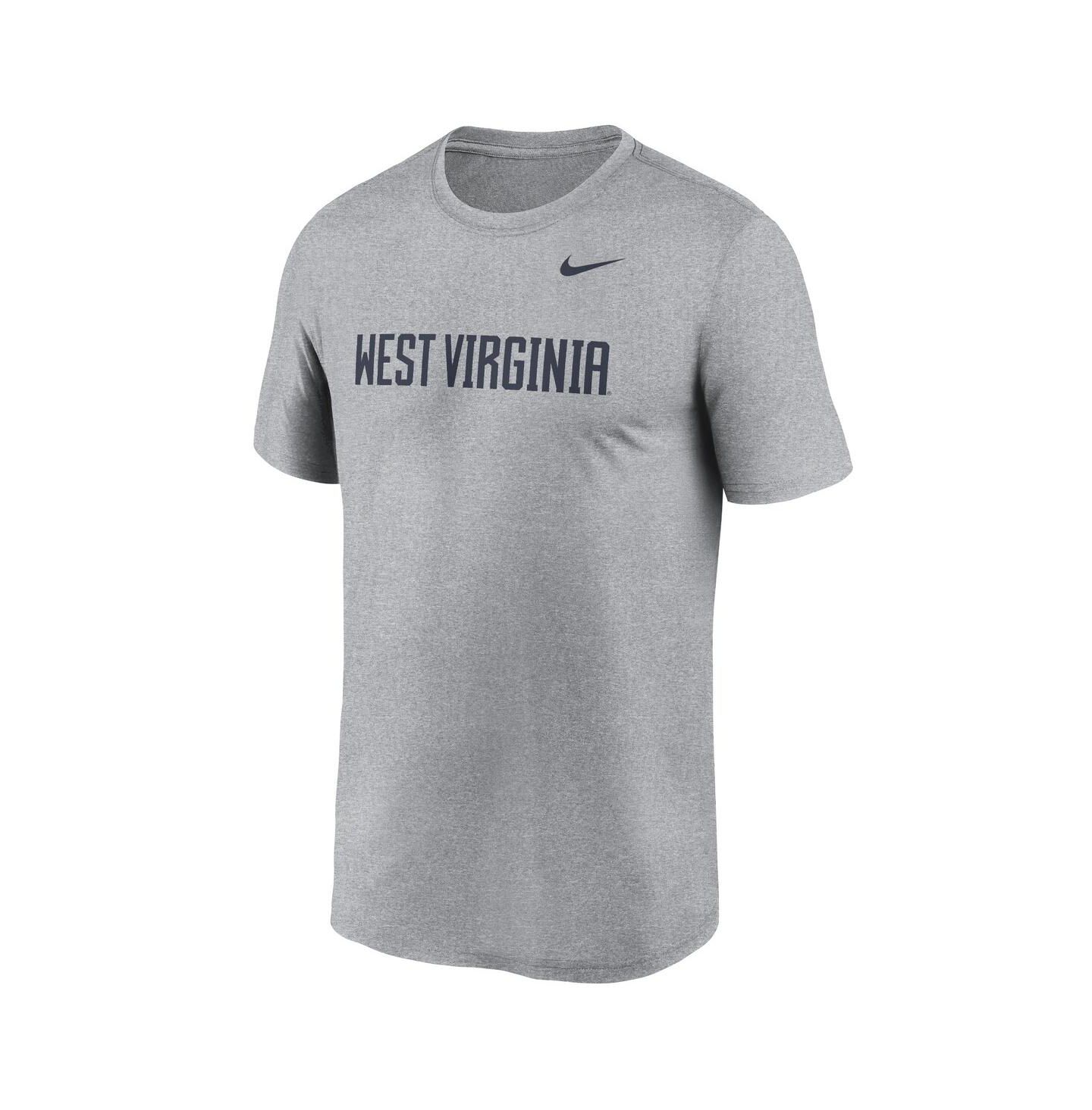 Мужская футболка Nike Heather Gray West Virginia Mountaineers Primetime Legend Wordmark — фото 3