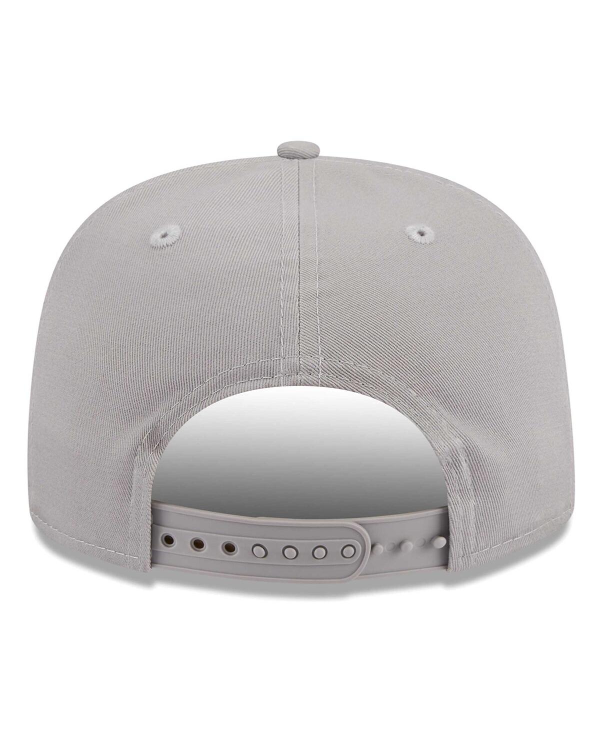 NEW ERA MEN'S GRAY ATLANTA UNITED FC ESTABLISHED PATCH 9FORTY A-FRAME TRUCKER ADJUSTABLE HAT 