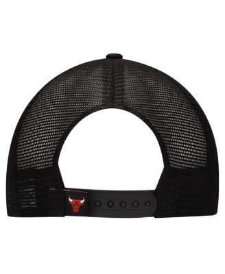 Big Boys and Girls White/Black Chicago Bulls Court Sport Mascot 9FIFTY Snapback Hat