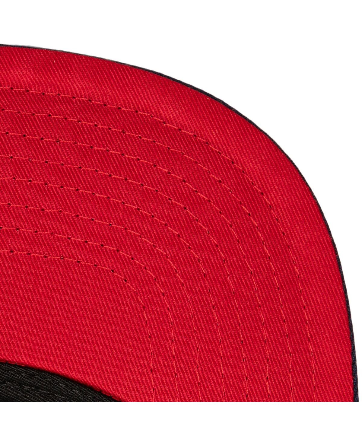 Mitchell & Ness Men's Navy Boston Red Sox Full Frontal Snapback Hat In Navy