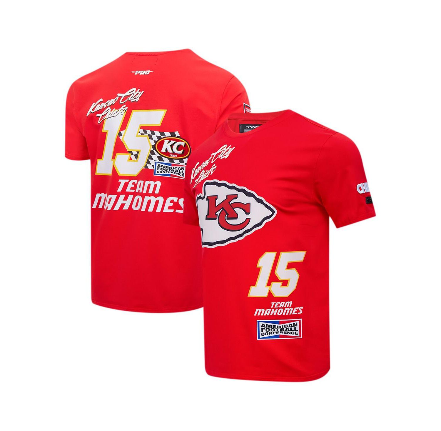 Men's Patrick Mahomes Red Kansas City Chiefs Fast Lane Name & Number Player T-Shirt