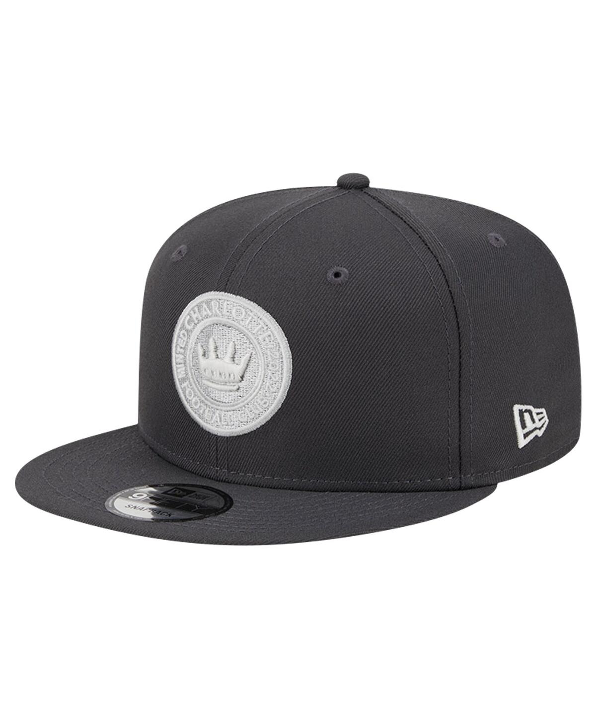 NEW ERA MEN'S CHARCOAL CHARLOTTE FC MINTED 9FIFTY SNAPBACK HAT 