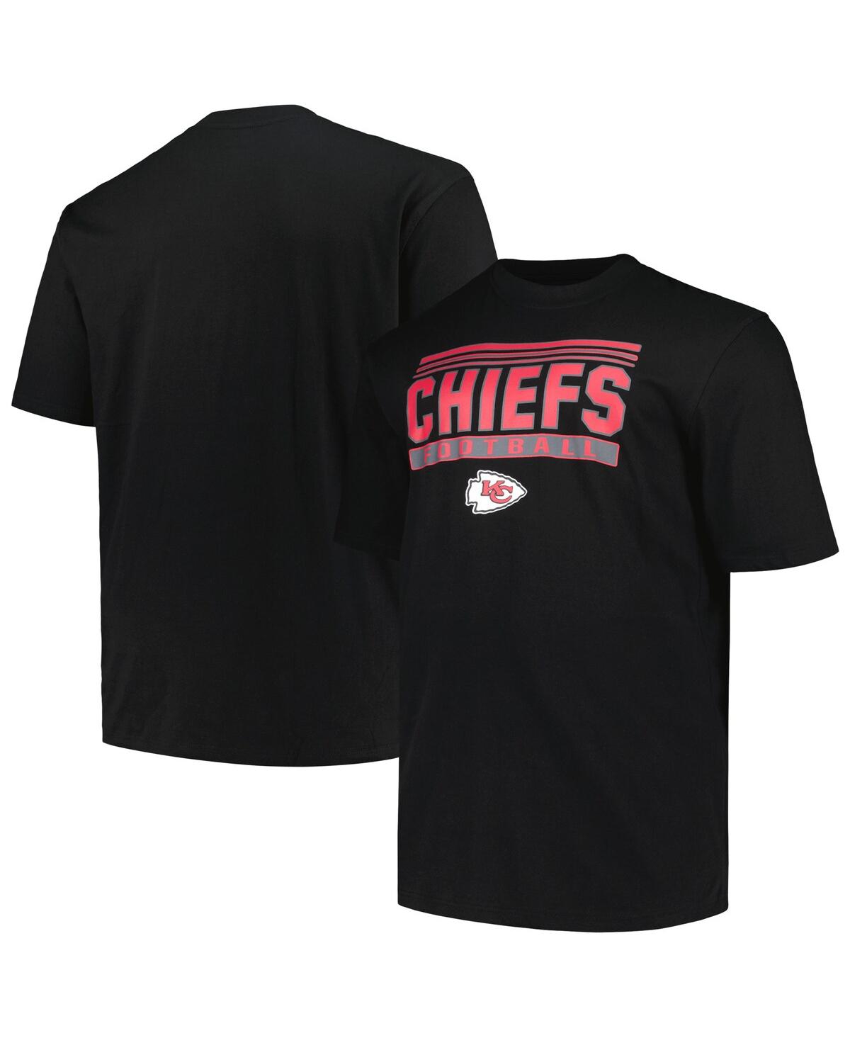 Fanatics Men's Black Kansas City Chiefs Big Tall Pop T-Shirt - Black