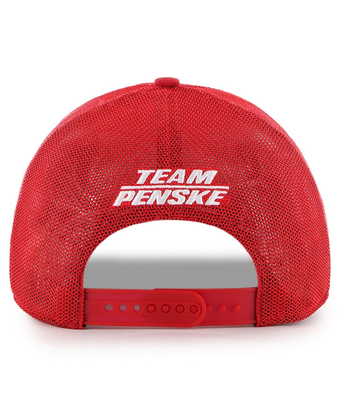 47 Brand Men's Red Joey Logano Hunt Brothers Pizza Triple Hit Corduroy Adjustable Hat In Red