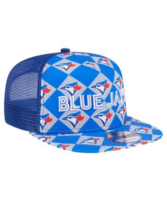 Men's Royal Toronto Blue Jays Seeing Diamonds A-Frame Trucker 9FIFTY Snapback Hat