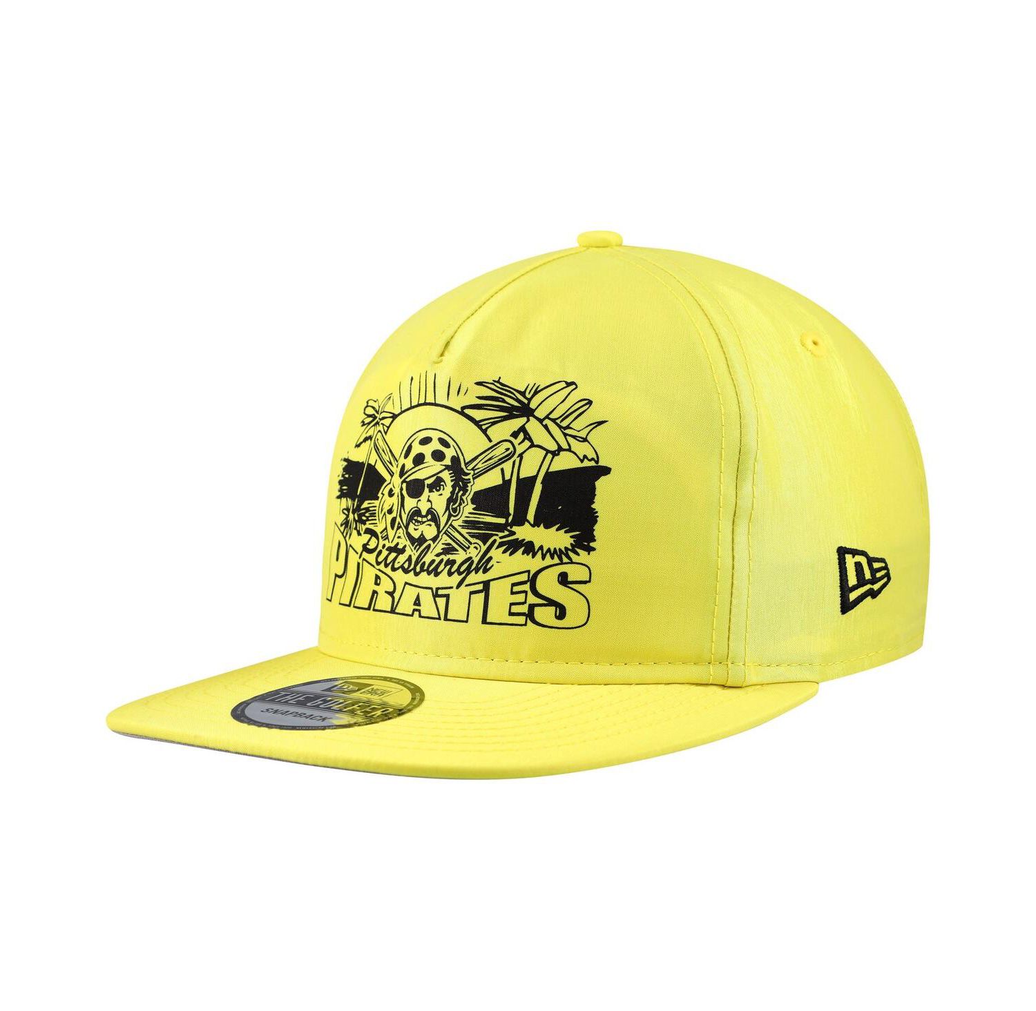 Men's Yellow Pittsburgh Pirates Neon Golfer Snapback Hat