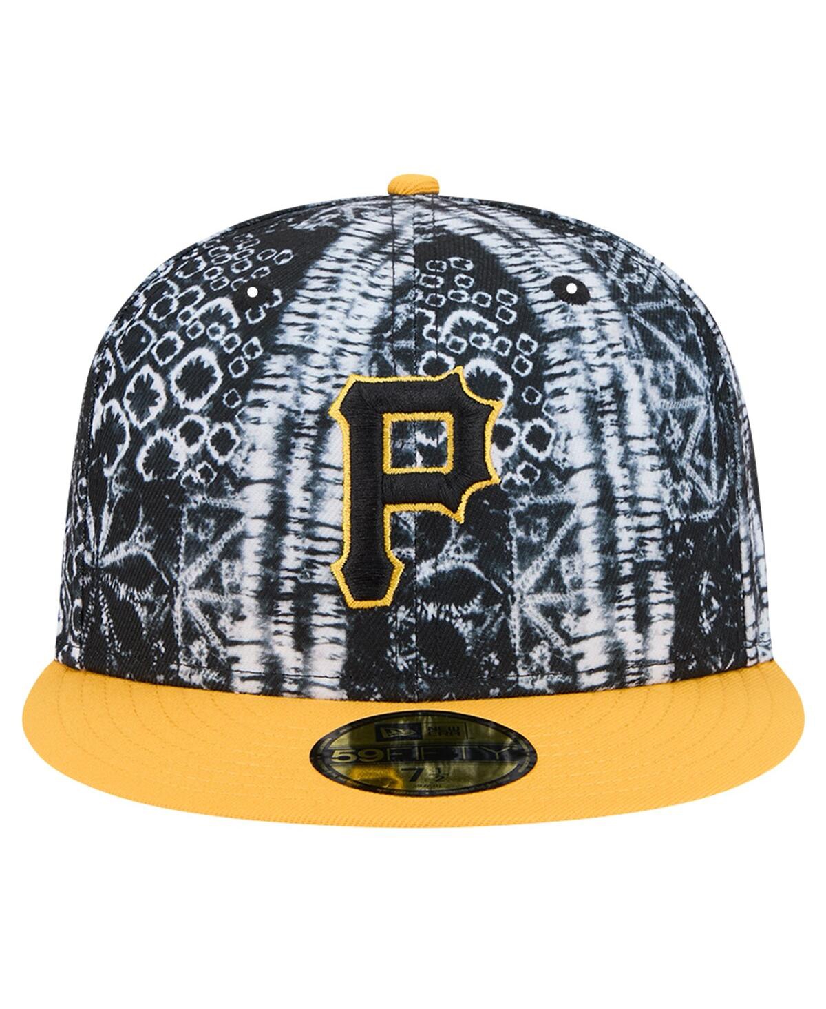 New Era Men'sPittsburgh Pirates Sands 59FIFTY Fitted Hat - Black