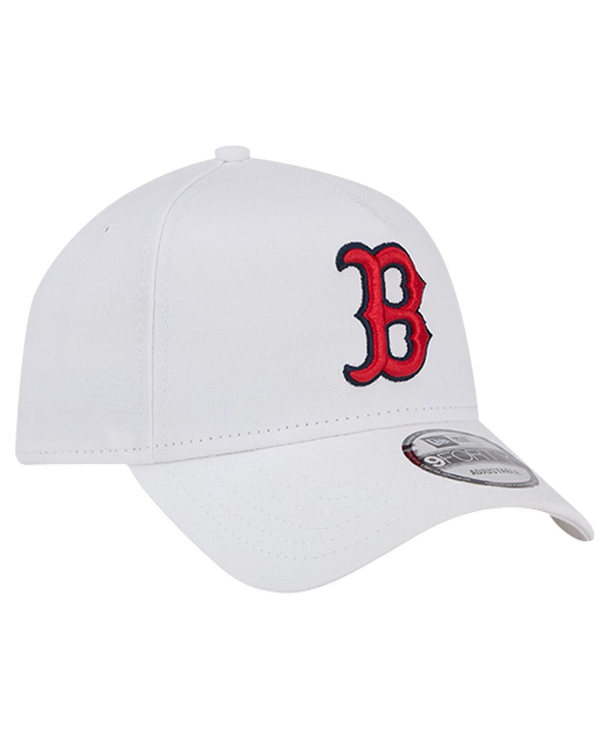 NEW ERA MEN'S WHITE BOSTON RED SOX TC A-FRAME 9FORTY ADJUSTABLE HAT 