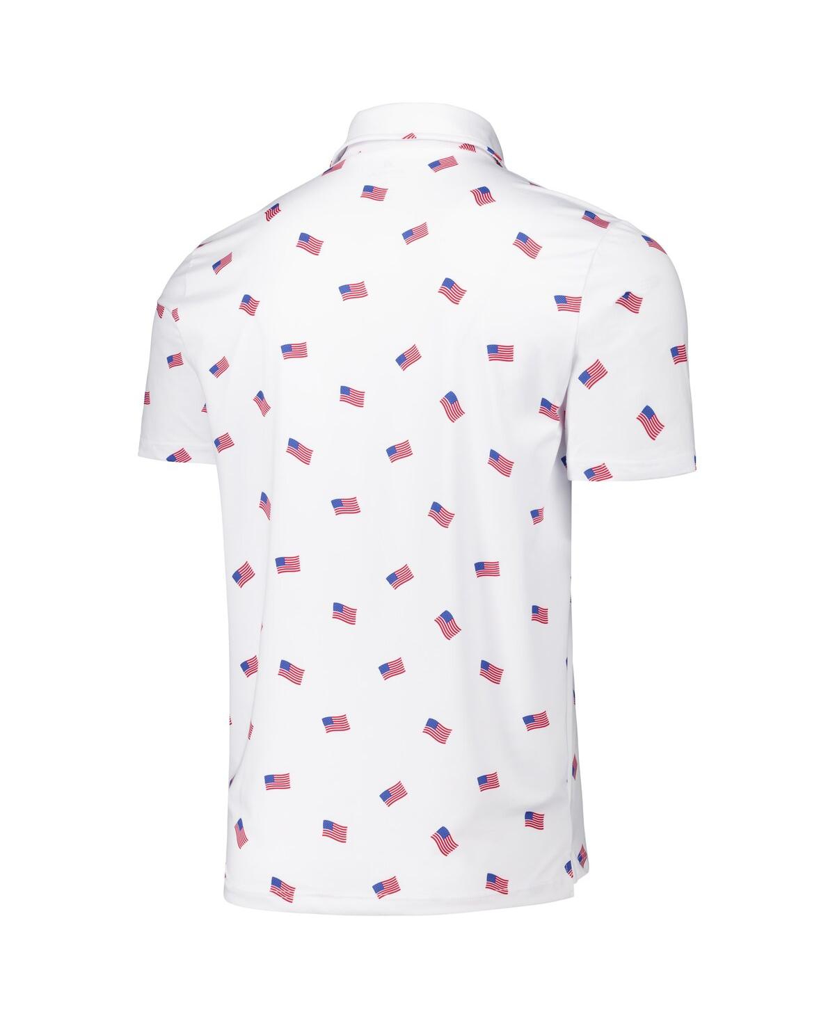 Antigua Men'sAtlanta Braves Americana Polo - White