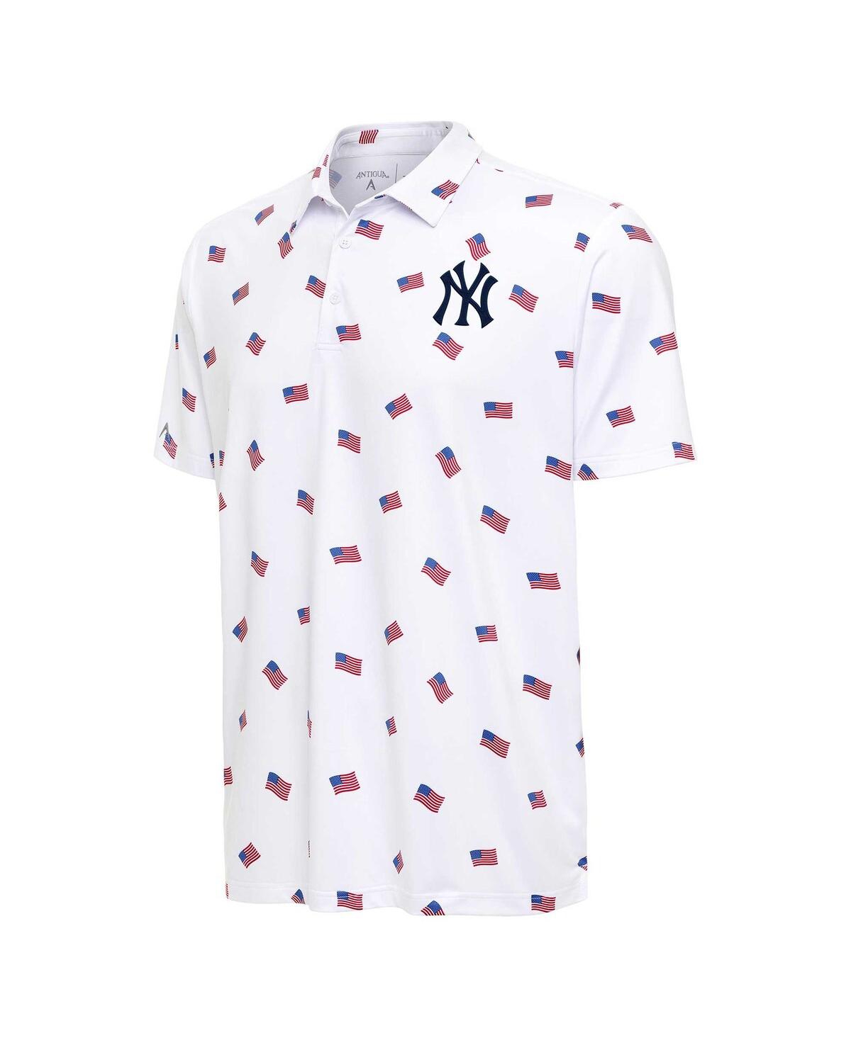 Antigua Men'sNew York Yankees Americana Polo - White