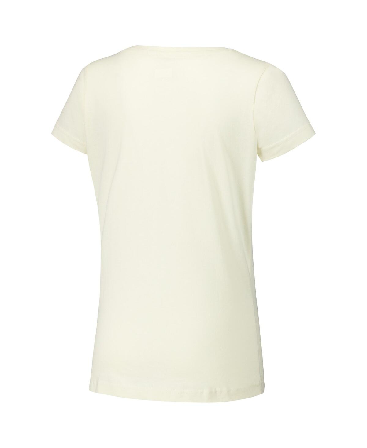 NEW ERA WOMEN'S CREAM ATLANTA BRAVES VINTAGE-LIKE T-SHIRT 