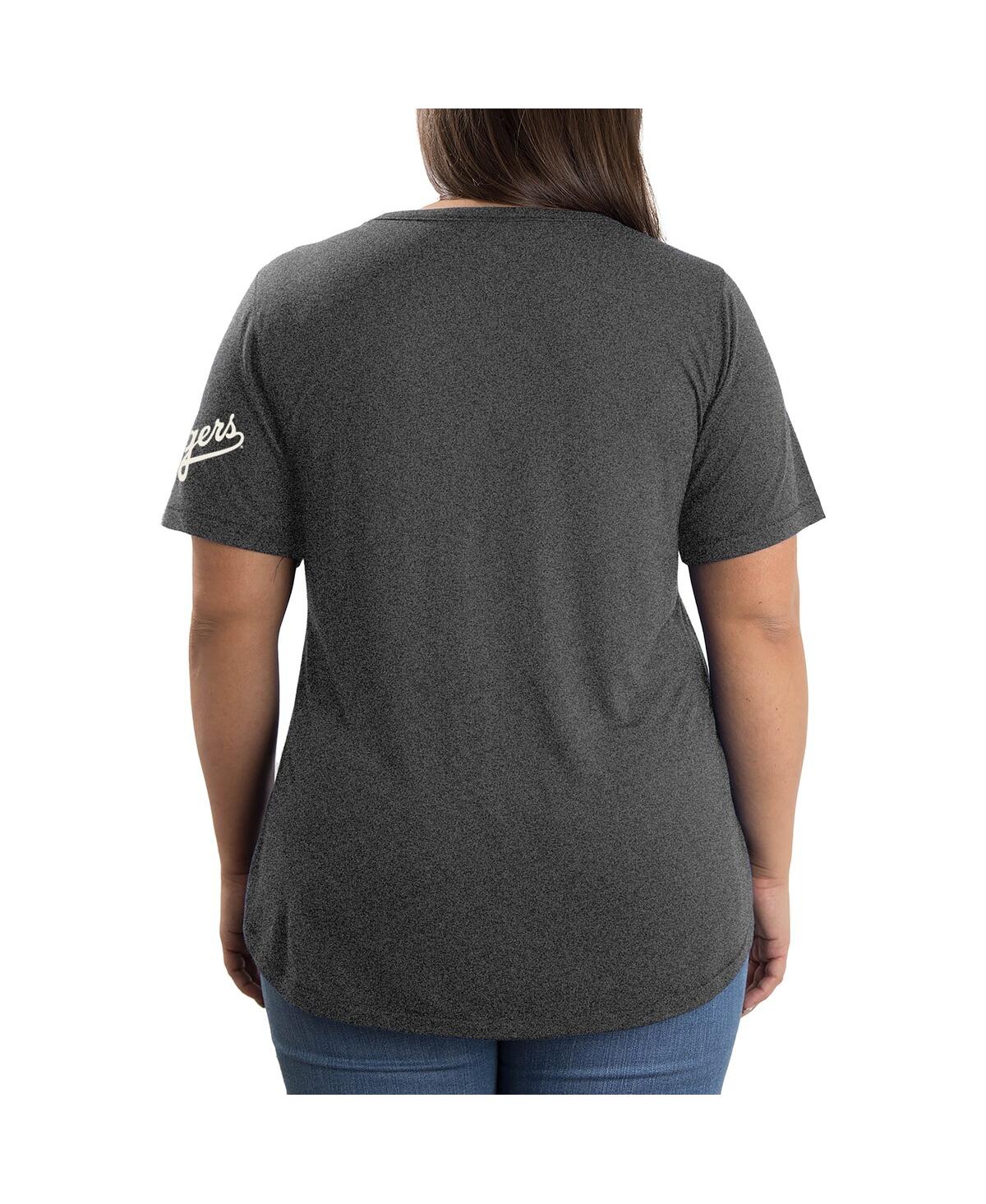 New Era Women'sLos Angeles Dodgers 2024 City Connect Plus Size T-Shirt - Heather Charcoal