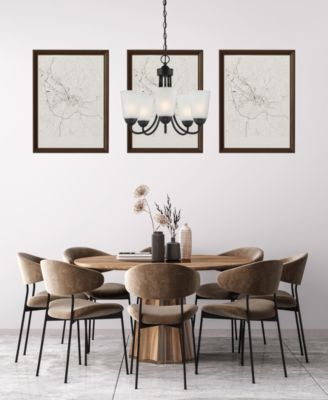 Malone 20" Metal 5 Light Chandelier