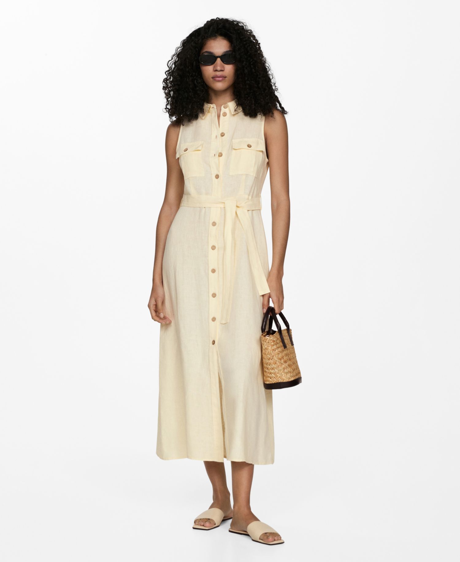 Women's Linen Shirty Dress