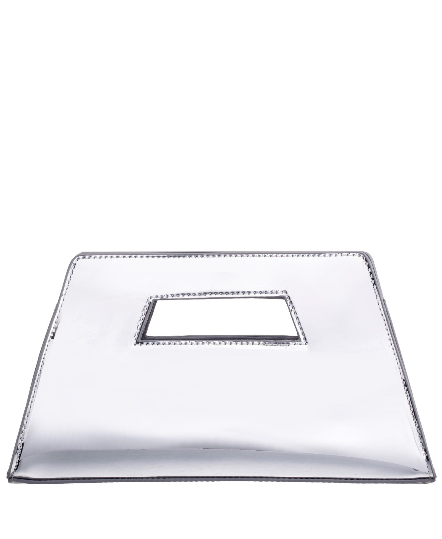 Cut Out Handle Trapezoid Clutch