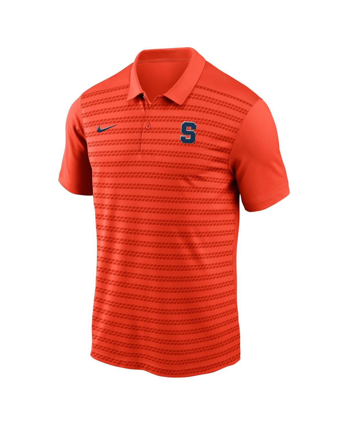 Nike Men'sSyracuse 2024 Sideline Victory Coaches Performance Polo Shirt - Orange, Navy