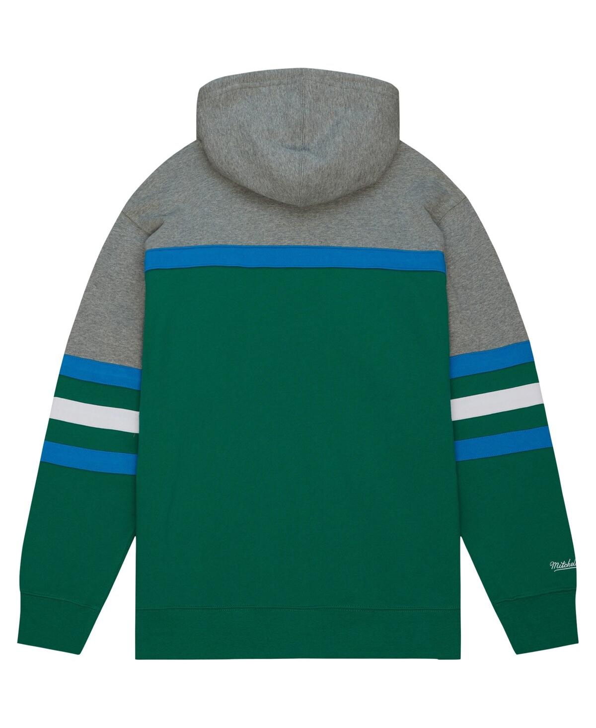 Mitchell & Ness Men's Green Tulane Green Wave Head Coach Pullover Hoodie In Green