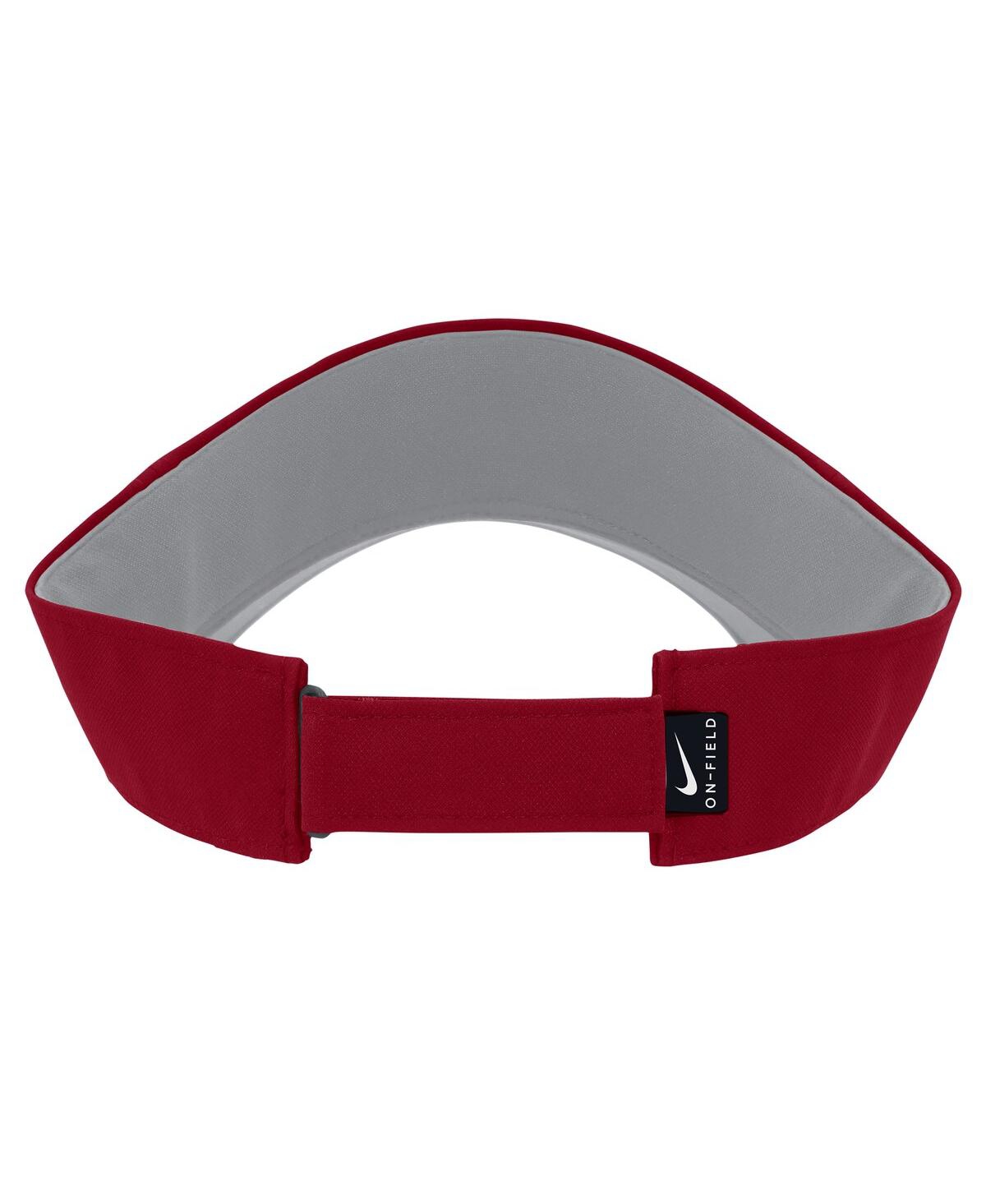 Nike Men'sArkansas Razorbacks 2024 Sideline Ace Performance Adjustable Visor - Cardinal