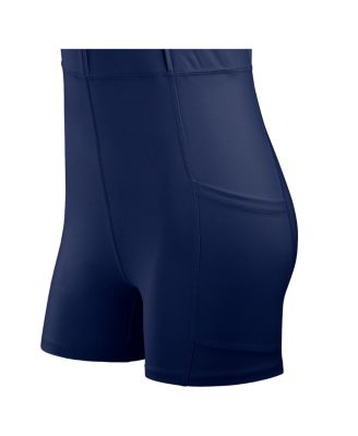 Women's Navy Chicago Bears Studio Boost Athletic Half-Zip Dress