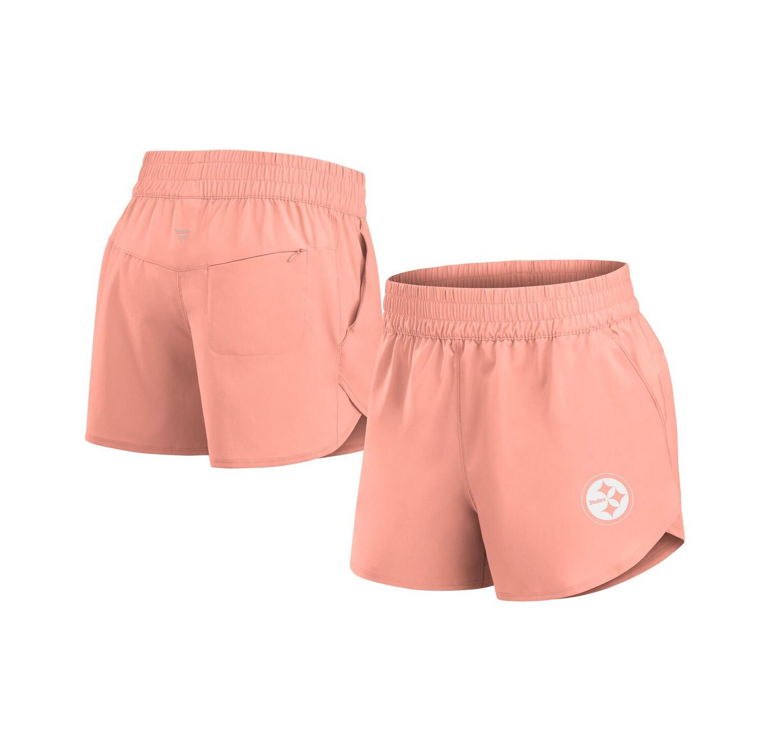 Women's Coral Pittsburgh Steelers Front Office Woven Shorts